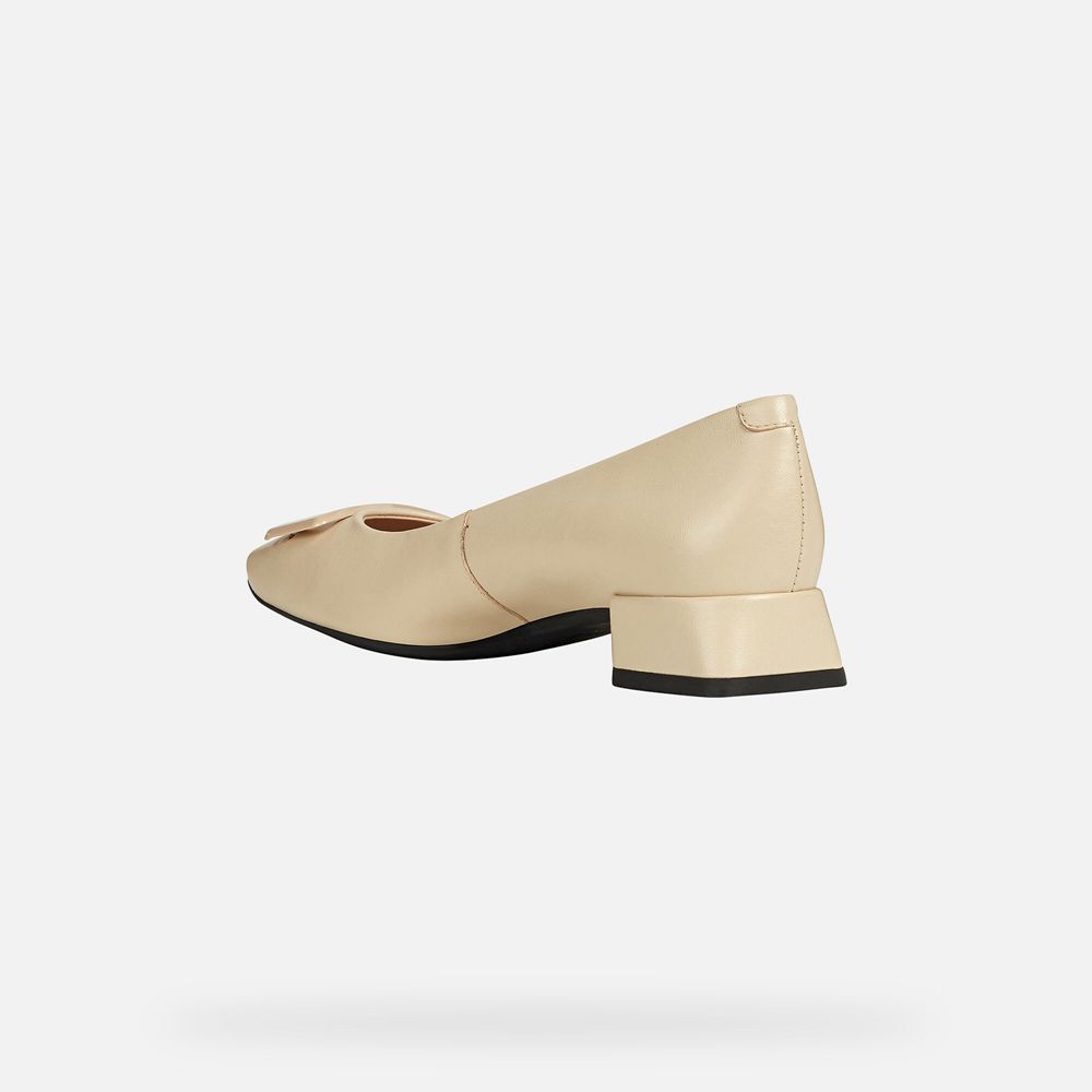 Geox Bayan Ballerina Bej Rengi - Vivyanne - QHE-618703